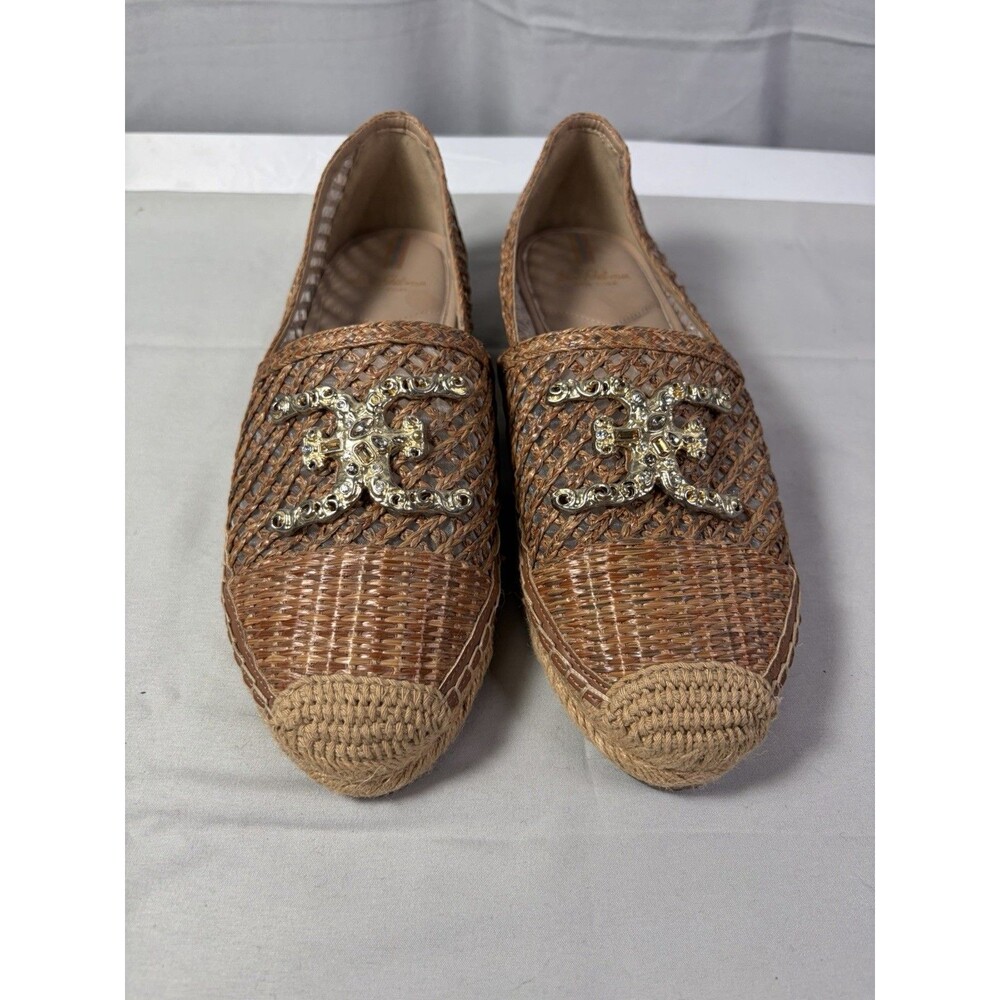 Sam Edelman Women's Khiara Raffia Espadrille Flats Beige Size 8.5 Casual Shoes